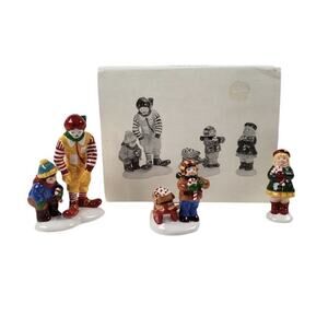 VTG Dept 56 • Snow Village • McDonalds Kids Candy Canes & Ronald #54926